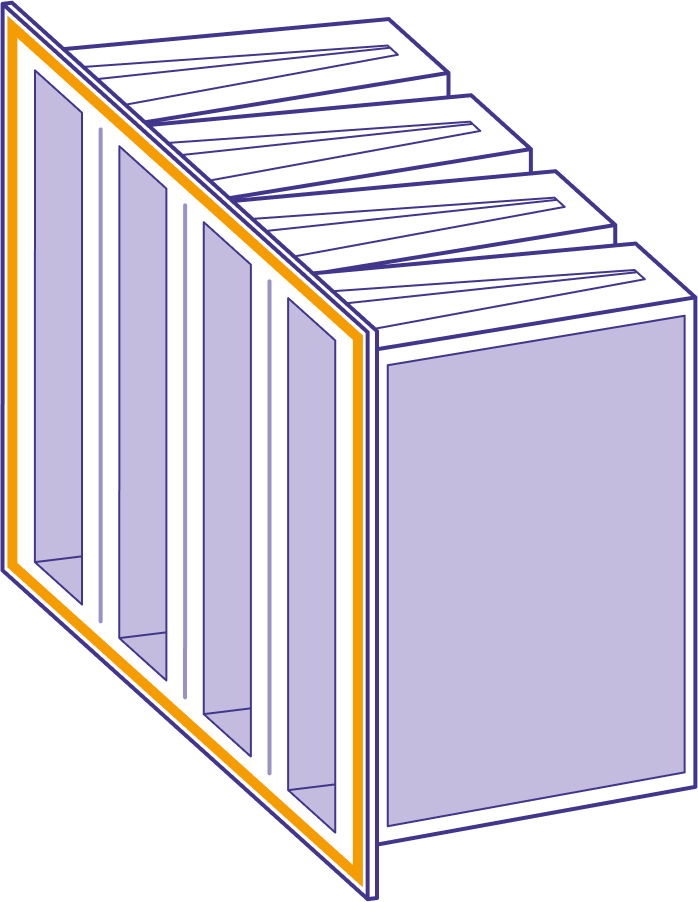 einseitig Dichtung Zuluft